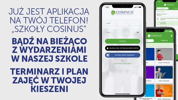 Pobierz darmową aplikację mobilną COSINUS