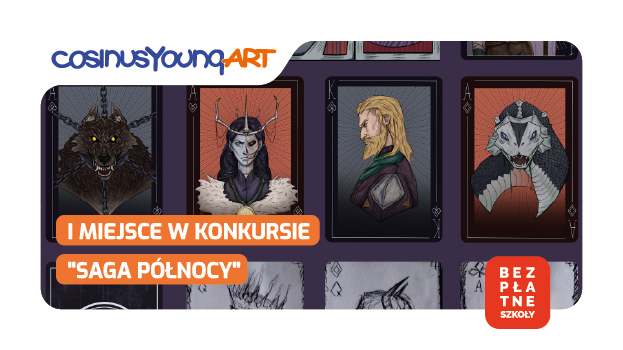 Pierwsze miejsce uczennicy w ogólnopolskim konkursie plastycznym Saga Północy