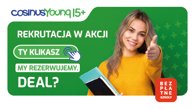 Rekrutacja 2026/2027 oficjalnie wystartowała! CosinusYoung 15+ Kraków