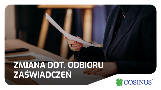 Zmiana organizacyjna – zaświadczenia o statusie słuchacza