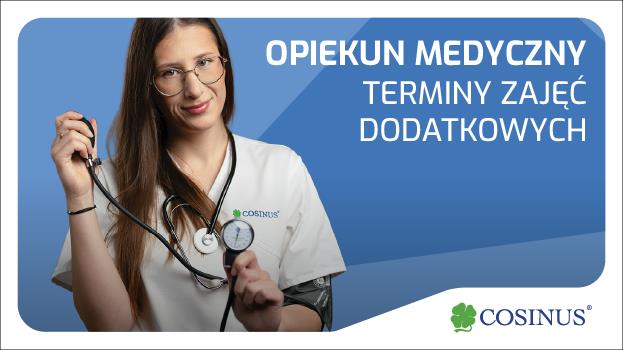 Opiekun medyczny - terminy zajęć dodatkowych