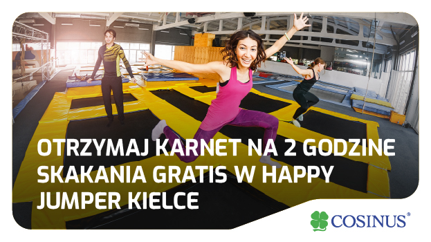 Zapisz się do Cosinus i skacz 2 godzinę gratis!
