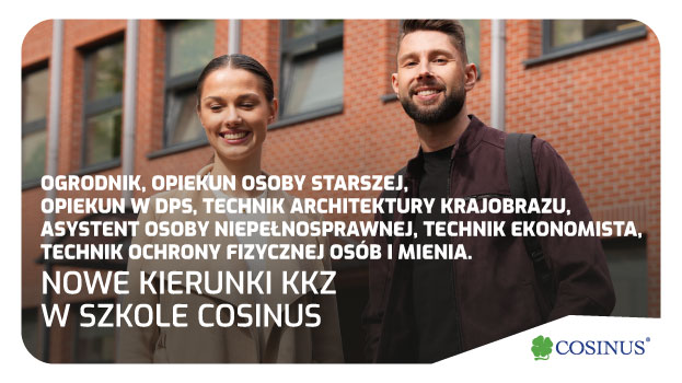 Nowe kierunki Kwalifikacyjnych Kursów Zawodowych w Cosinus Elbląg