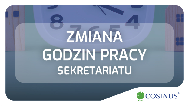 Zmiana godzin otwarcia sekretariatu