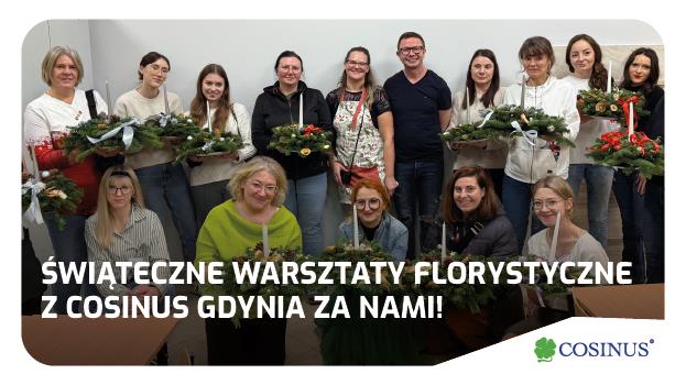 Relacja z bezpłatnych bożonarodzeniowych warsztatów florystycznych w Gdyni oraz Pierwoszynie