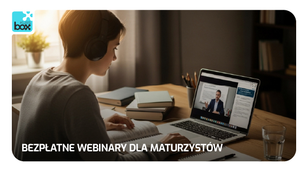 Bezpłatne webinary maturalne 2026 – matematyka, język polski, język angielski.