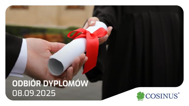 Już 08.09.2025 zapraszamy po odbiór dyplomów i certyfikatów.