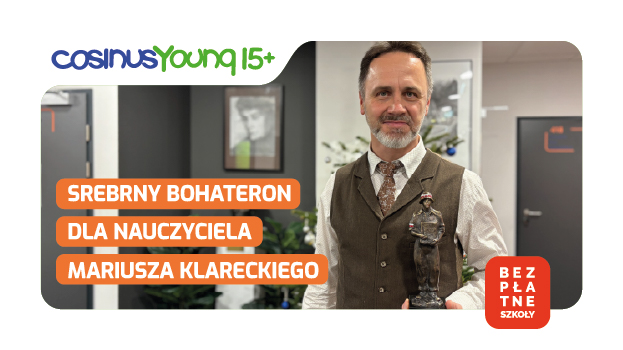 Srebrny BohaterON dla nauczyciela Mariusza Klareckiego