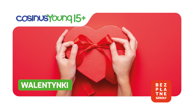 Życzenia walentynkowe od zespołu CosinusYoung 15+ Bytom!