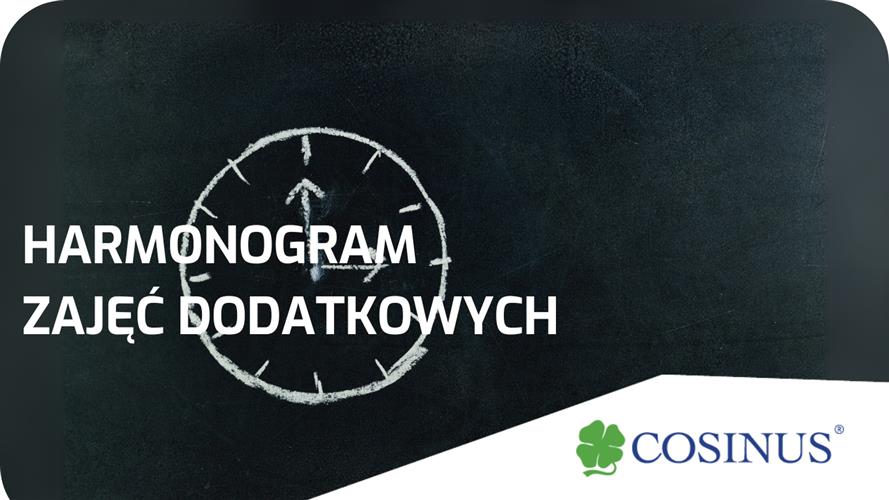 Harmonogram zajęć dodatkowych