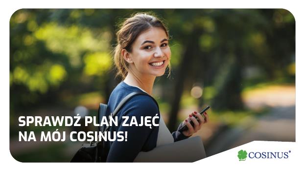 Sprawdź swój plan zajęć na „Mój Cosinus”