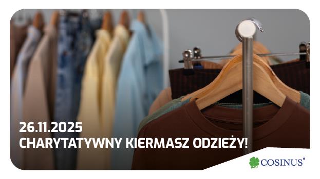 Zapraszamy na kiermasz charytatywny odzieży dla Remka!