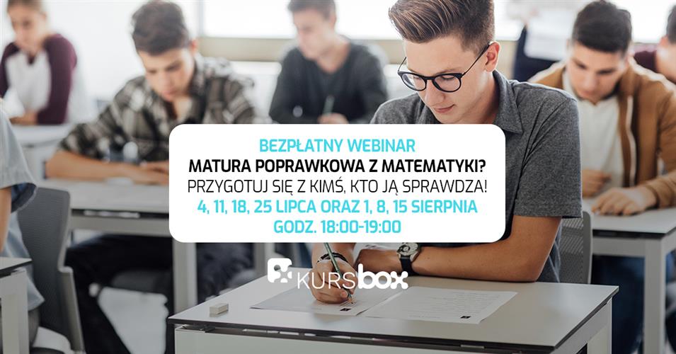Seria bezpłatnych webinarów: Poprawka z matematyki