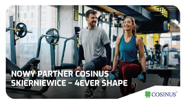 Do grona partnerów Cosinusa dołącza 4EVER SHAPE gym&fitness.