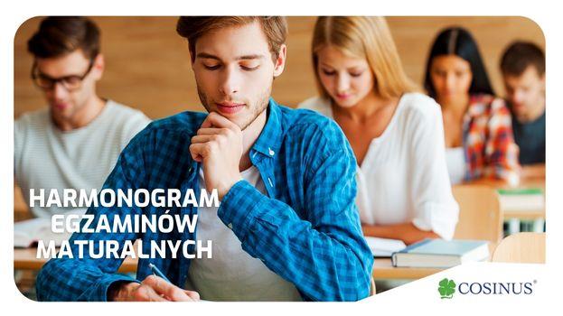 Harmonogram egzaminów maturalnych pisemnych – maj 2025