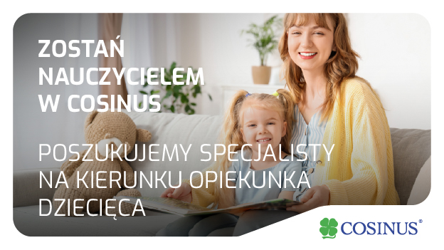 Poszukujemy Nauczyciela / Nauczycielki na kierunku Opiekun dziecięca!