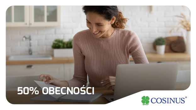 50% obecności