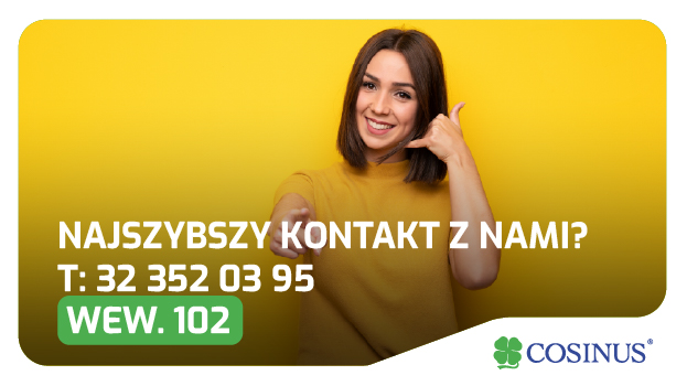 Cosinus dla Dorosłych - ważna informacja o numerze telefonu do sekretariatu