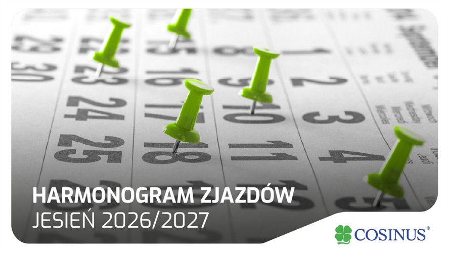 Harmonogram zjazdów – semestr jesienny