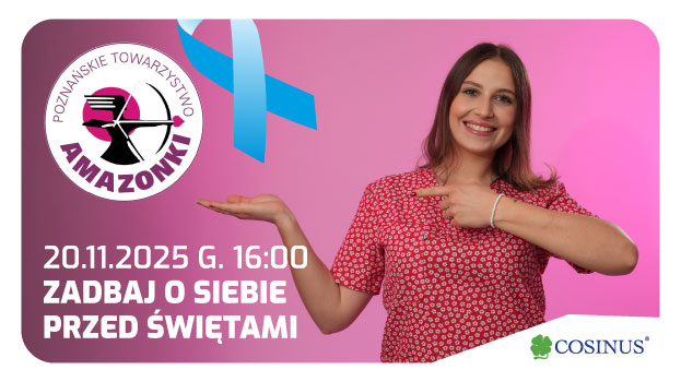 Różowy październik i niebieski listopad z Poznańskim Stowarzyszeniem Amazonki