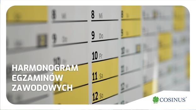 Harmonogram egzaminów zawodowych
