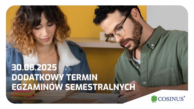 Egzaminy w terminie dodatkowym – 30 sierpnia