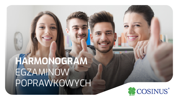 Terminy egzaminów poprawkowych.