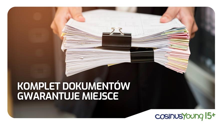 Przypominamy o złożeniu kompletu dokumentów