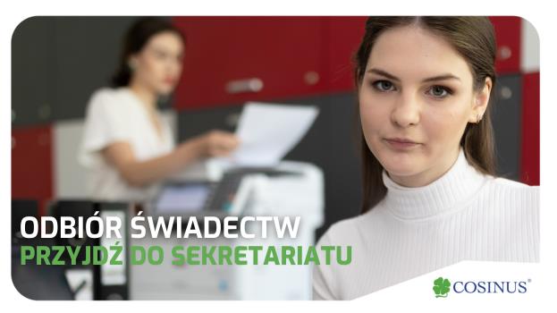 ODBIÓR ŚWIADECTW