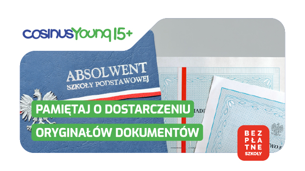 CosinusYoung 15+ w Gdyni: po złożeniu formularza czas na dopełnienie formalności rekrutacyjnych!