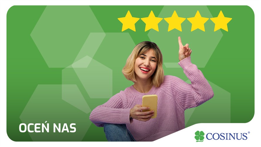 Podziel się swoją opinią o Cosinus!