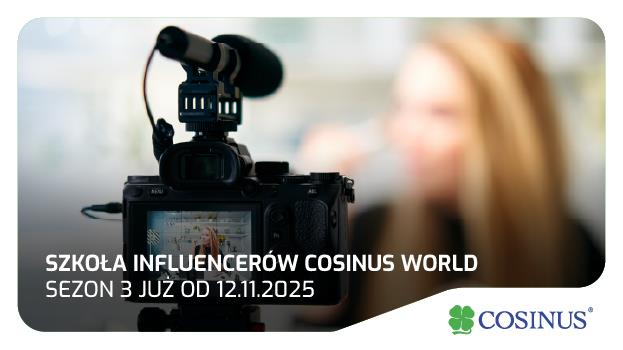 Od 12 listopada rusza 3. sezon Szkoły Influencerów COSINUS WORLD!