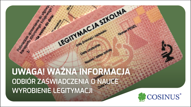 Legitymacje/ zaświadczenia