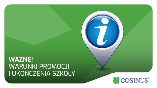 WAŻNE! Warunki promocji i ukończenia szkoły