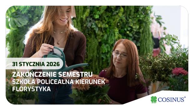 Uroczyste zakończenie semestru JESIEŃ 2025/2026 - ZAOCZNA POLICEALNA SZKOŁA COSINUS I W ŁODZI