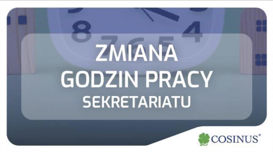 Majówka -  zamknięte sekretariaty szkół Cosinus