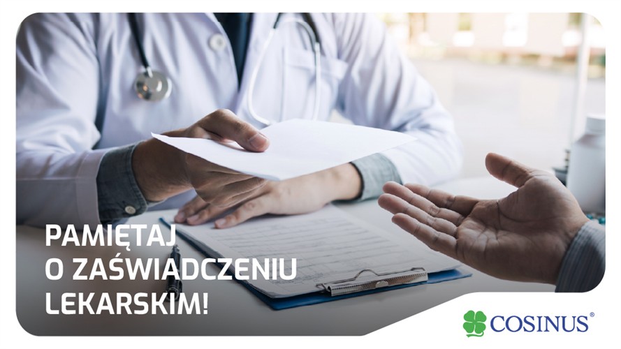 Pamiętaj o dostarczeniu badań lekarskich!