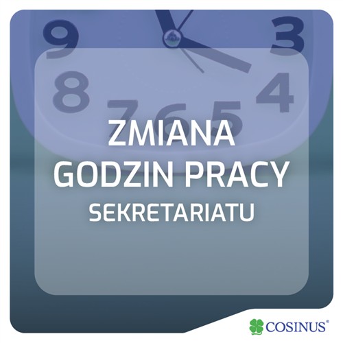 Nowe godziny pracy