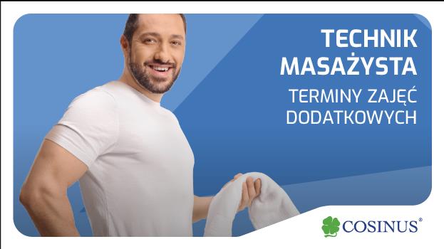 Technik masażysta - terminy zajęć dodatkowych