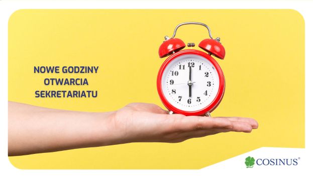 Uwaga! Zmiana godzin pracy sekretariatu!