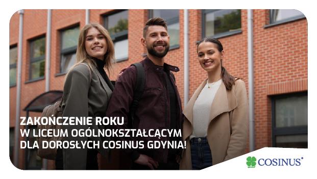 Zapraszamy na uroczyste zakończenie roku Liceum Ogólnokształcącego dla Dorosłych Cosinus Gdynia